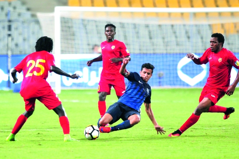 "■ من لقاء الهلال السعودي والمريخ السوداني | أ ف ب"