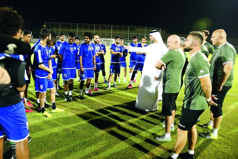 "■ إدارة نادي «الصقور» ملتزمة بسقف الرواتب | تصوير إبراهيم صادق"