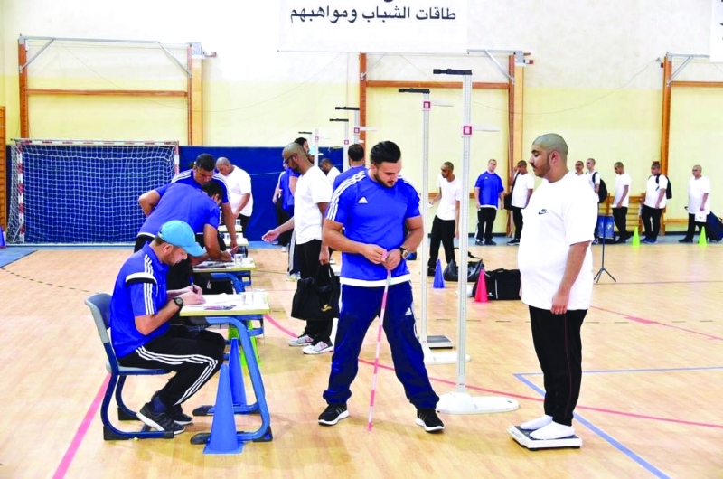 "■ جانب من التدريبات"