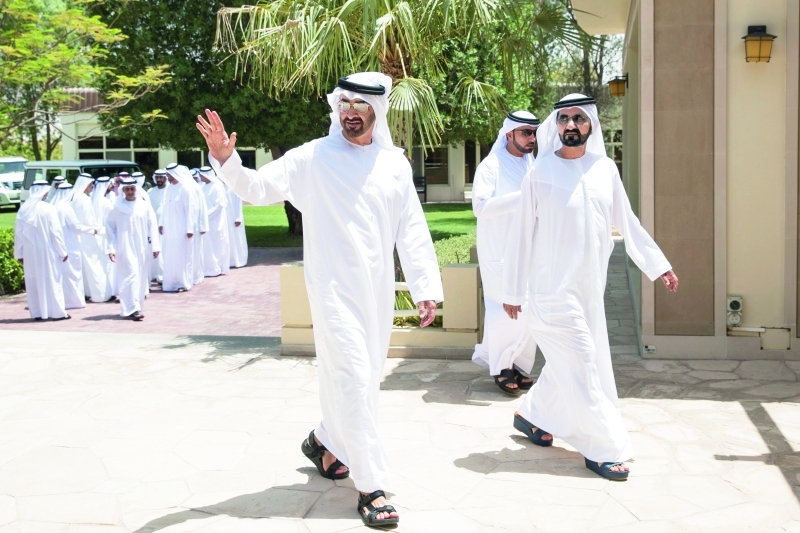 "محمد بن راشد ومحمد بن زايد"