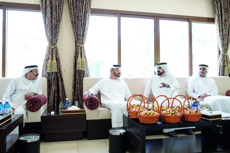 "سموهما خلال اللقاء بحضور سيف بن زايد"