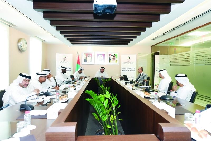 "■ جانب من اجتماع اللجنة الأولمبية مع الاتحادات الرياضية | البيان"