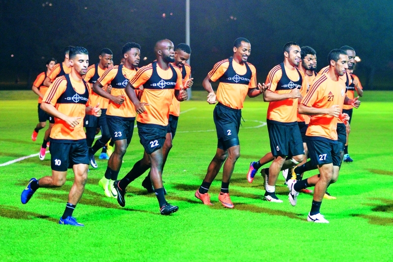 "■ جانب من تدريبات الجزيرة | البيان"