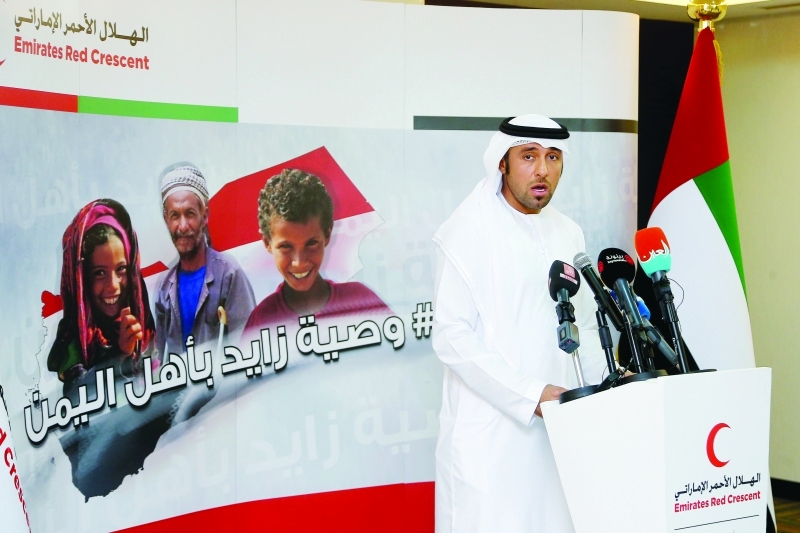 "محمد الفلاحي خلال المؤتمر الصحافي | تصوير ـ مجدي إسكندر"