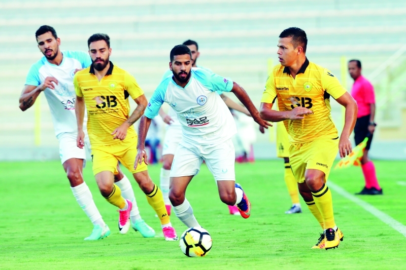 "جانب من مباراة الوصل مع الرفاع البحريني | تصوير - يونس يونس"