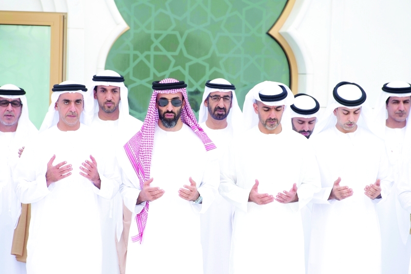 "■ سيف وطحنون وحامد وعمر بن زايد"