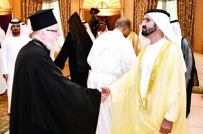 "سعيد بن حمدان وسعيد بن مكتوم وعبد الرحيم العلي"