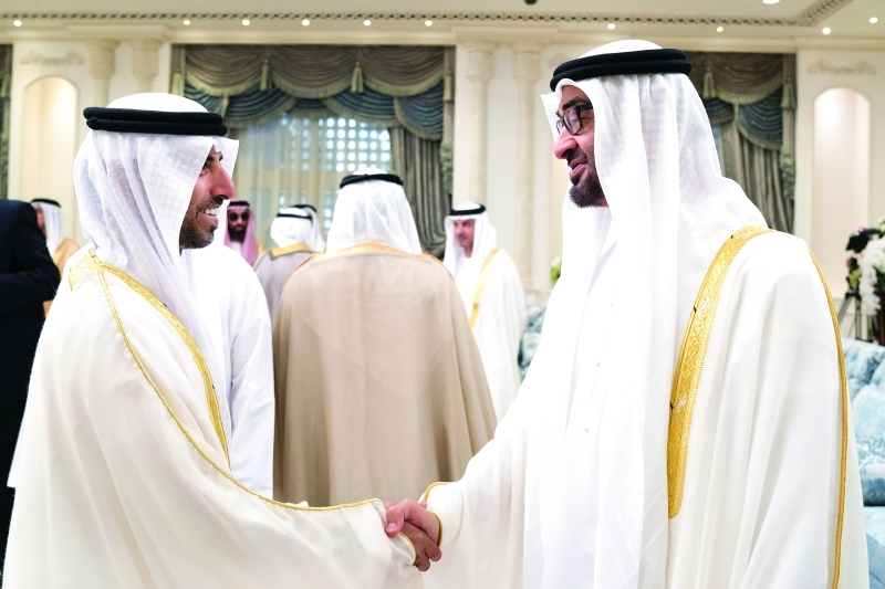 "سموه في حديث مع مبارك المنصوري"