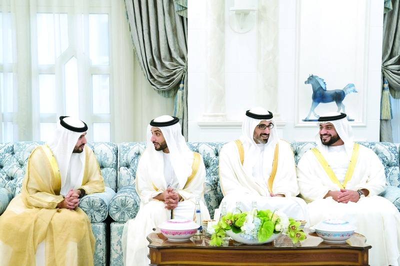 "خالد بن محمد بن زايد ومحمد بن حمد وخالد بن سلطان وعبدالله بن محمد"