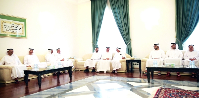 "Ⅶ سعود بن راشد وراشد بن سعود خلال العزاء"