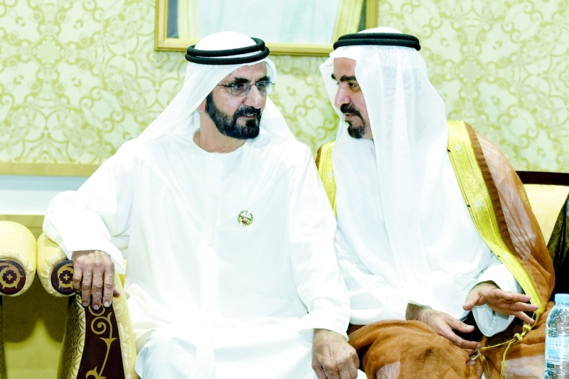 "محمد بن راشد في حديث مع علي لوتاه"