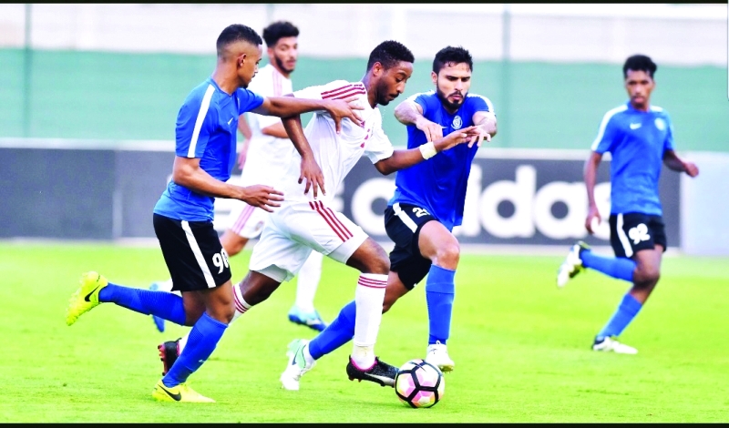 "جانب من التجربة الودية للأبيض الشاب مع النصر | البيان"