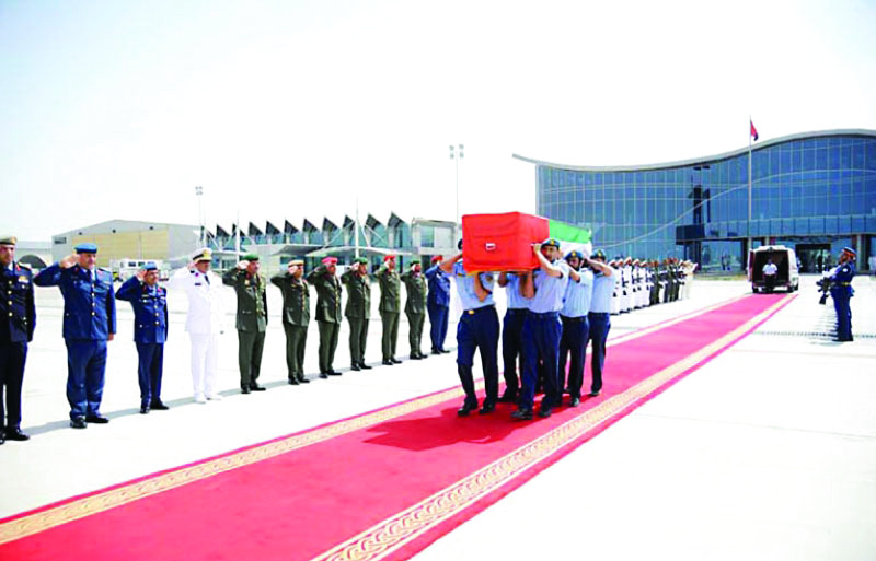 "■ مراسم خاصة لاستقبال جثمان شهيد الوطن | وام"