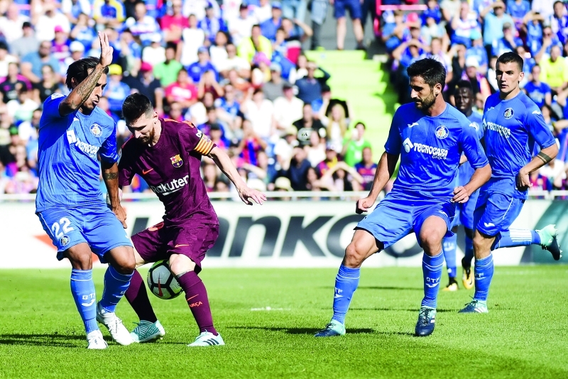 "برشلونة عانى قبل الفوز على خيتافي | أ ف ب"