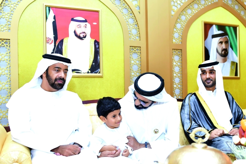"Ⅶ محمد بن راشد خلال حضوره حفل الزفاف"
