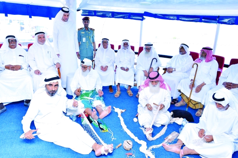 "■ مشاركة المسنين في الحرف اليدوية ضمن «صراية البيت»| من المصدر"