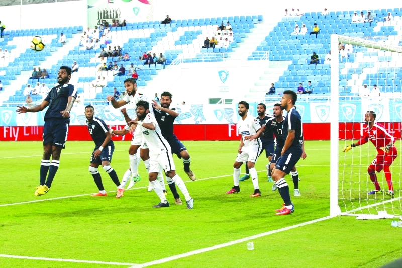 "■ من لقاء حتا والنصر في الكأس | تصوير: موهان"