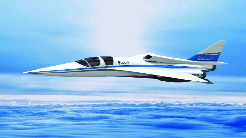 "طائرة XB-1 سوبر سونيك لشركة «بووم» التي أعلنت مشاركتها في معرض دبي | من المصدر"