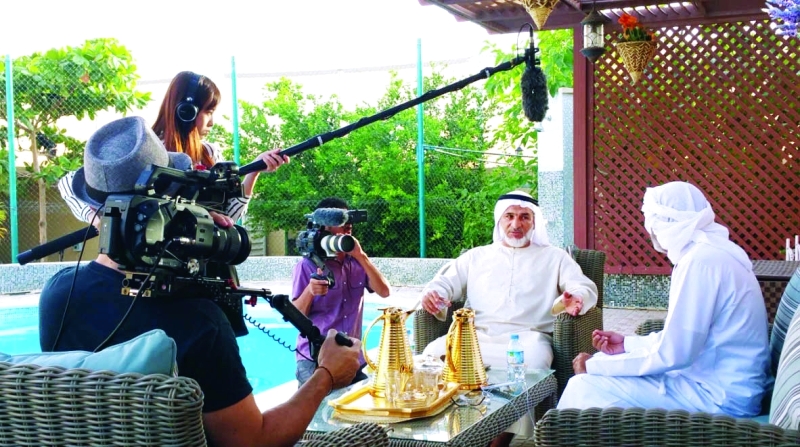 "Ⅶ خلال تصوير أحد مشاهد الفيلم | من المصدر"