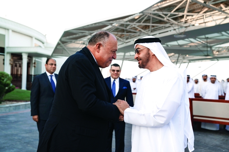 "Ⅶ محمد بن زايد مرحباً بسامح شكري"