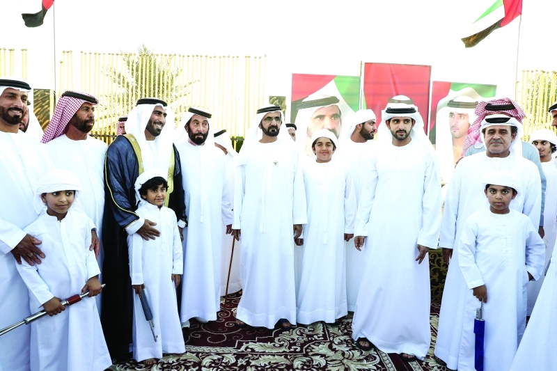 "Ⅶ سموه خلال الحفل بحضور حمدان بن محمد"