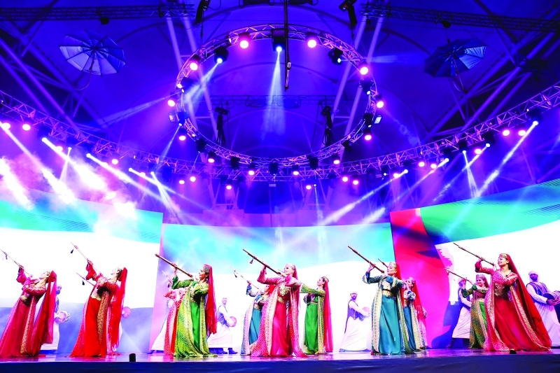 "مشهد من أوبريت «الإمارات وطن التسامح»"