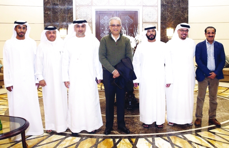 "سلمان بن إبراهيم لدى وصوله العاصمة أبوظبي | البيان"