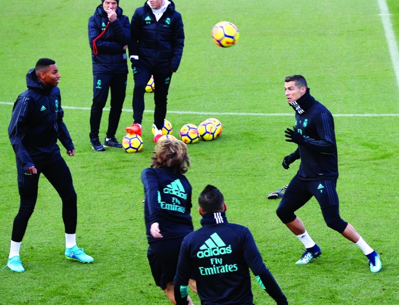 "خلال التدريب الأخير لريال مدريد قبل السفر لأبوظبي | إي بي إيه"