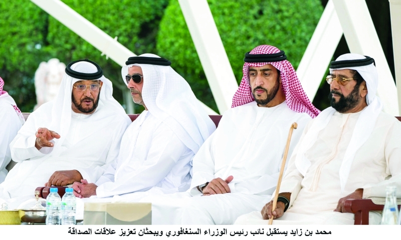 "■ طحنون بن محمد وسيف بن زايد ومحمد بن بطي وعبد الله المعلا"