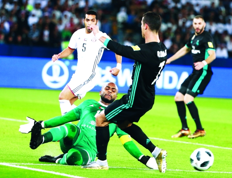 "Ⅶ علي خصيف قدّم أداءً بطولياً أمام رونالدو | أ ف ب"