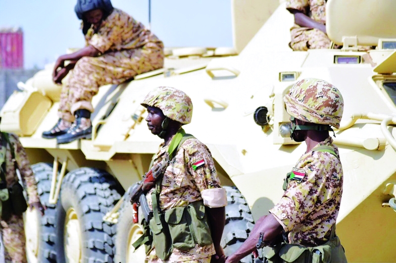 "■ طلائع القوات السودانية المشاركة في التحالف العربي خلال وصولها إلى عدن | أرشيفية"