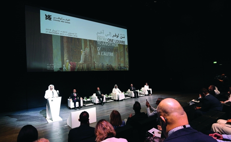 "المتحدثون في المؤتمر الصحافي تصوير: سيف الكعبي"