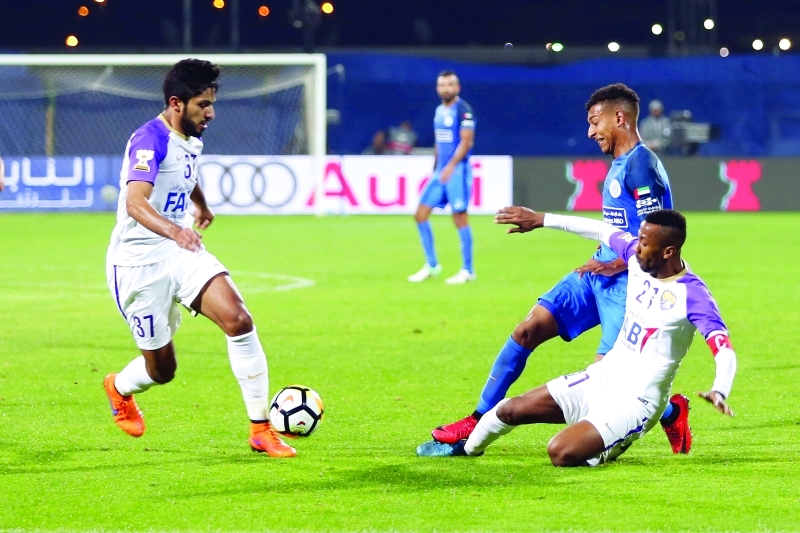 "■ النصر تغلب على العين بثلاثية | تصوير - موهان"
