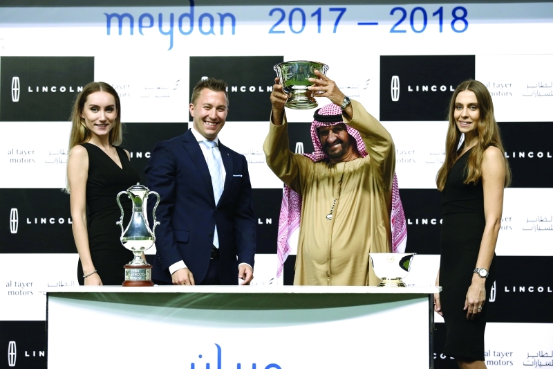 "الرايحي خلال استامه جائزة الشوط السادس | البيان"