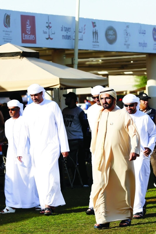 "فارس العرب خلال حضوره سباق «جميلتي» | البيان"