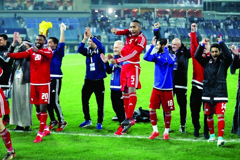 "مباراة منتخب الامارات و منتخب العراق في خليجي 23 بالكويت ، يناير 02 2018 تصوير سالم خميس"
