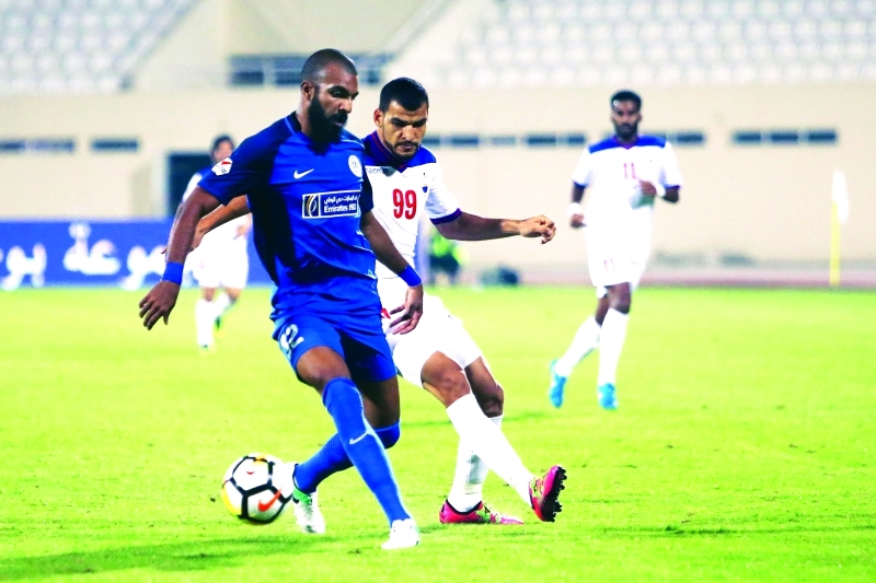 "■ جانب من لقاء النصر والشارقة في الدور الأول | البيان"