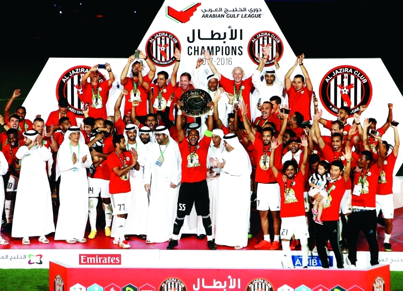"فريق الجزيرة حامل لقب بطولة دوري الخليج العربي | أرشيفية"