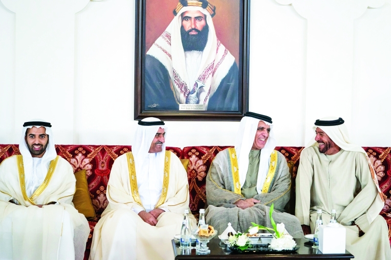 "حمد الشرقي وسعود بن صقر ومحمد بن سعود وسرور بن محمد"