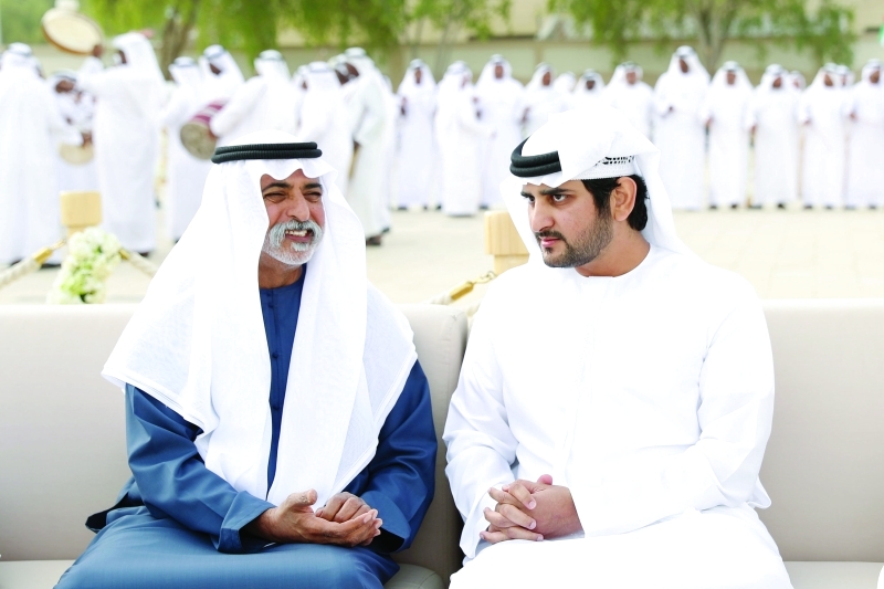 "مكتوم بن محمد ونهيان بن مبارك"