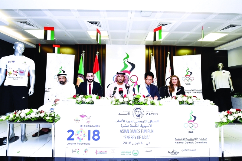 "خلال المؤتمر الصحافي للجنة الأولمبية الوطنية | البيان"