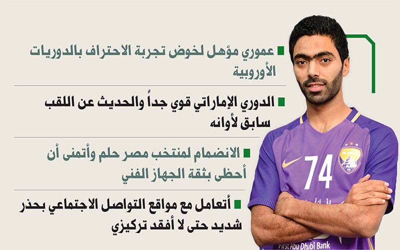 الشحات: أعيش أجمل أيامي الكروية مع العين