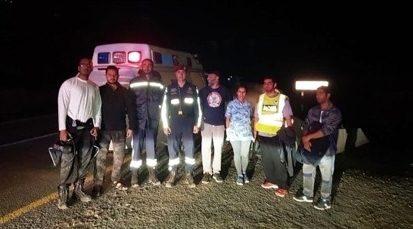 إنقاذ زوجين آسيويين في جبال رأس الخيمة