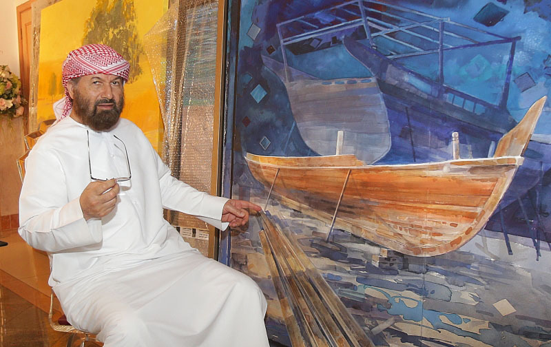 عبدالقادر الريس   رائد احتراف الفن التشكيلي في الإمارات