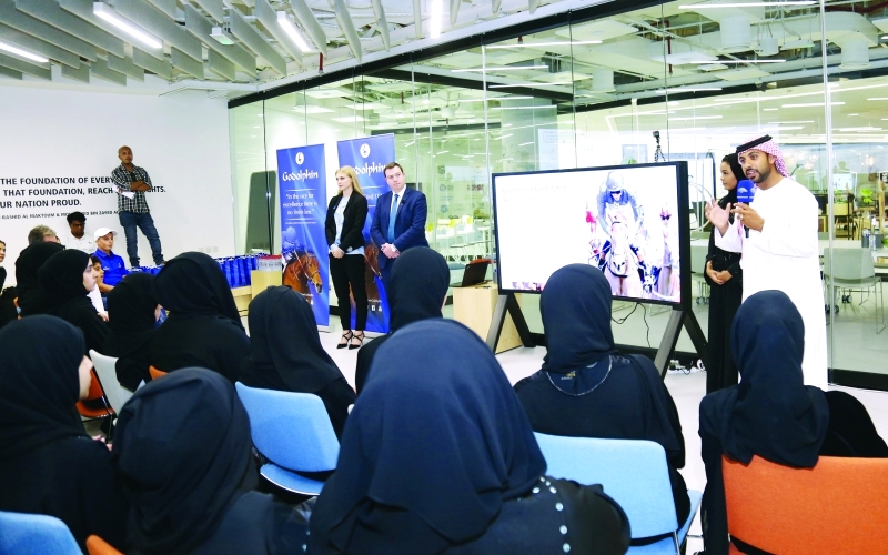 "الحلقة التفاعلية استعرضت تاريخ وإنجازات «جودلفين» على مر التاريخ | تصوير - إكسفير ويلسون"