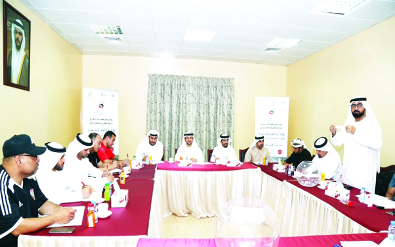 "جانب من مراسم إجراء القرعة | البيان"