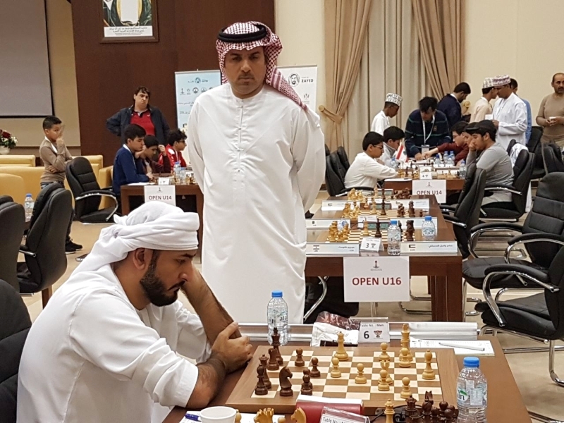 "من منافسات الأولمبياد العربي للشطرنج ــ البيان"