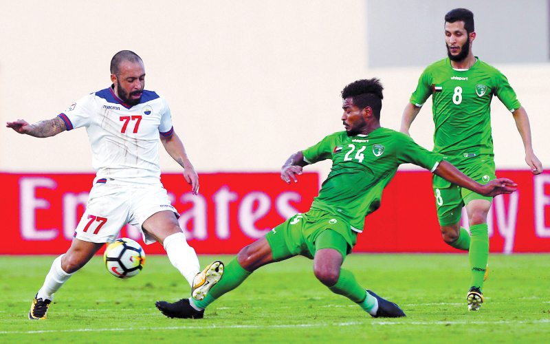 "جانب من لقاء الفريقين في الذهاب | البيان"