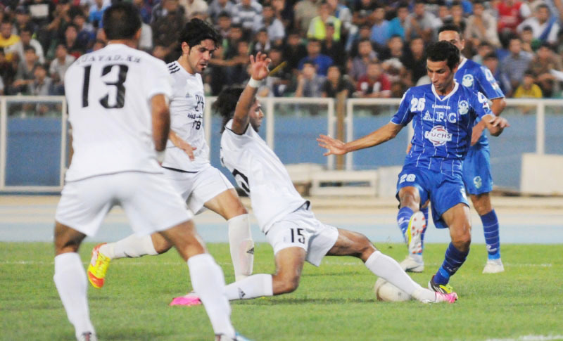 "جانب من مباريات الدوري العراقي | من المصدر"