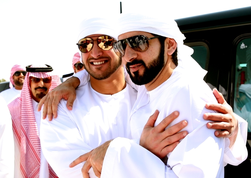 "حمدان بن محمد لدى حضوره مهرجان الوثبة | تصوير- مجدي اسكندر"